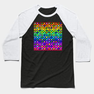 Big Cat Rainbows Baseball T-Shirt